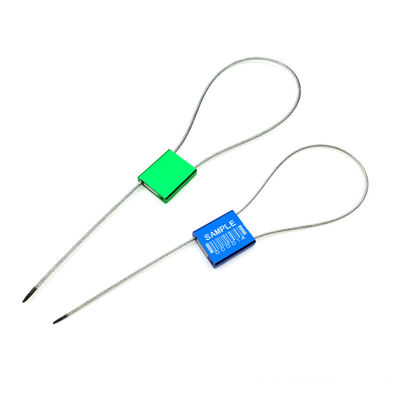 2.0mm Diâmetro Laser Impresso Alumínio Cable de Segurança Container selo de fio para personalizado