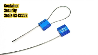 Contêineres de transporte seguros com vedações de cabos