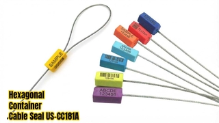 Pacotes seguros de vedações de cabos descartáveis ​​hexagonais
