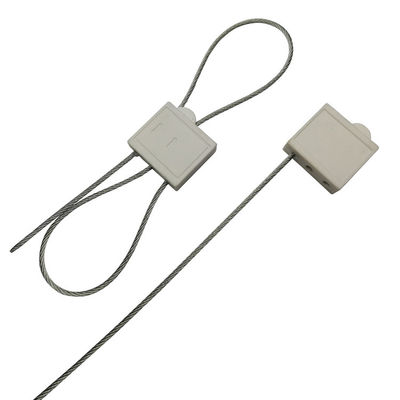 2.0 mm Diâmetro do cabo ISO 17712 Testado Double Lock descartável Selo de cabo de metal de plástico