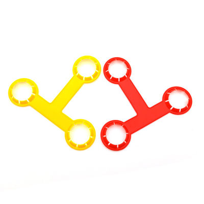 Vermelho 28 mm Plástico 3 Pacotes Botella Neck Holder Handle Carrier Peso médio 4,67 g / pc