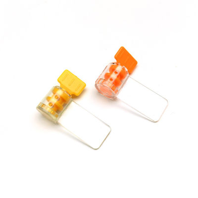Área de marcação Código de barras 22,5*13 mm Marca de selo do medidor de torção de plástico para medidor elétrico