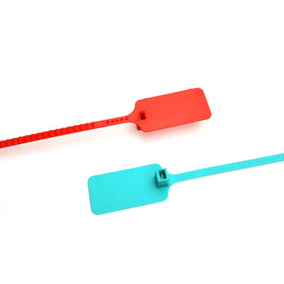 Segurança à prova de adulteração de bandeira grande Selo de plástico para sacos de bagagem Área de marcação L 49,5 * W 30 mm