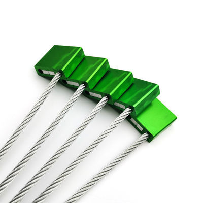 Tela de segurança de vedação de cabo de aço galvanizado para contêineres de transporte marítimo 27.3*26.2*9.4 mm