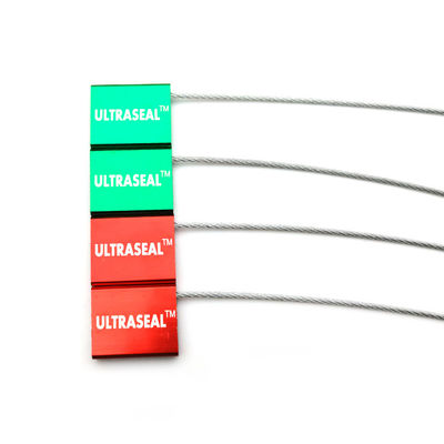 Área de marcação 26*22mm US-CC181 Contêiner de transporte numerado Cabo de aço Alumínio Segurança Cargo Seals Lock