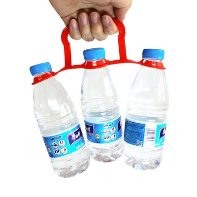 Clipe de banda de garrafa de alta resistência à tração para garrafas de plástico de 1,5L 2L 3L Pacote de 3 vermelho