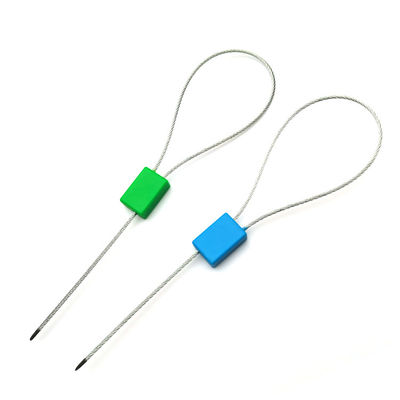 Selo de cabo de plástico de arame de aço galvanizado para numeração de série e materiais personalizados