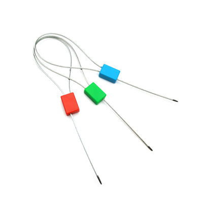 Selo de cabo de plástico de arame de aço galvanizado para numeração de série e materiais personalizados