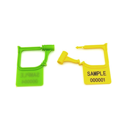 Negro US-PSP01 Mini Plastic Hang Tag Indicativo Selo de segurança de cadeado com impressão a laser