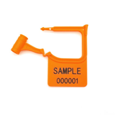 Negro US-PSP01 Mini Plastic Hang Tag Indicativo Selo de segurança de cadeado com impressão a laser