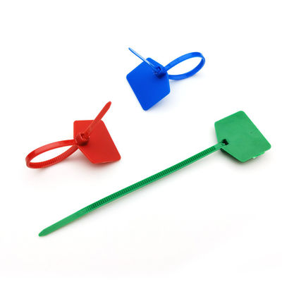 120mm 220mm Marcadores auto-bloqueantes Tag Cable Ties Plastico Zip Nylon Seal Tag