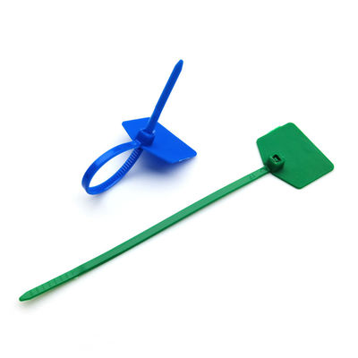 120mm 220mm Marcadores auto-bloqueantes Tag Cable Ties Plastico Zip Nylon Seal Tag