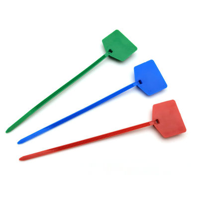 120mm 220mm Marcadores auto-bloqueantes Tag Cable Ties Plastico Zip Nylon Seal Tag