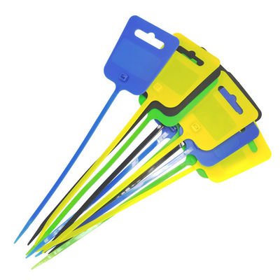 250mm Pull Tight Nylon Zip Tie Plástico Hang Tag Tools Label Holder com material PA6