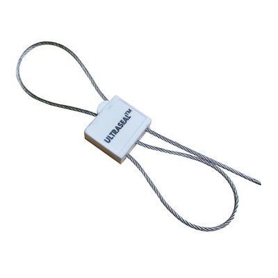 400 mm Laranja Auto-bloqueio Double Lock Selo Puxa Estreito Selo de segurança de plástico 2,0 mm