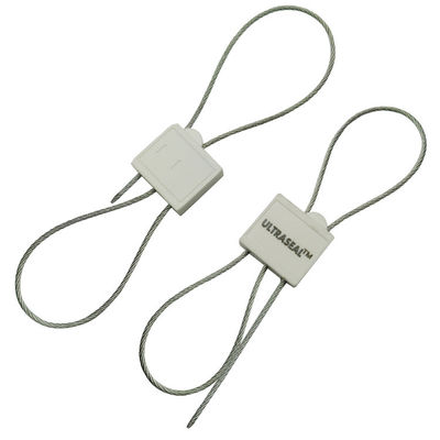 400 mm Laranja Auto-bloqueio Double Lock Selo Puxa Estreito Selo de segurança de plástico 2,0 mm