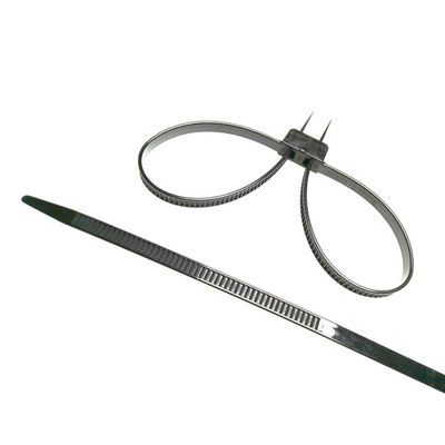 12*690 mm Auto-bloqueio Pull Tight Polícia de Segurança Duplo Flexo plástico algemas de nylon