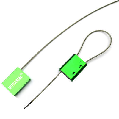 Liga de alumínio 1,5 mm porta de porta de contêiner de caminhão selo de segurança cabo com impressão a laser