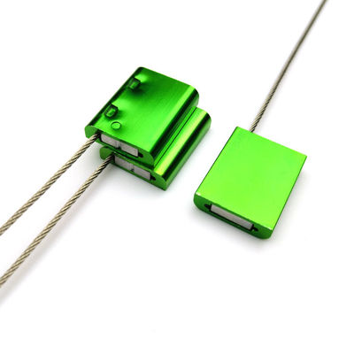 Liga de alumínio 1,5 mm porta de porta de contêiner de caminhão selo de segurança cabo com impressão a laser