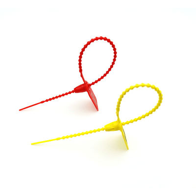 250*19*15,5 mm Roupas Etiqueta de selo de segurança de reboque de plástico para impressão a laser / estampagem a quente