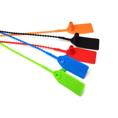 250*19*15,5 mm Roupas Etiqueta de selo de segurança de reboque de plástico para impressão a laser / estampagem a quente