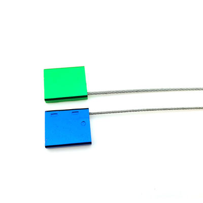 2.0mm Diâmetro Laser Impresso Alumínio Cable de Segurança Container selo de fio para personalizado