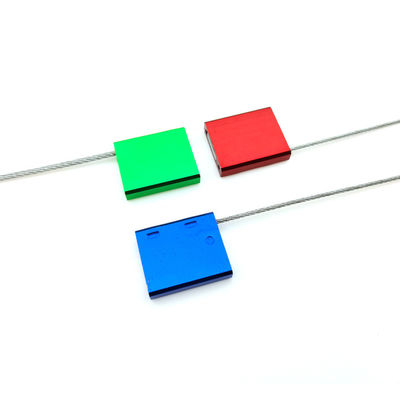 2.0mm Diâmetro Laser Impresso Alumínio Cable de Segurança Container selo de fio para personalizado
