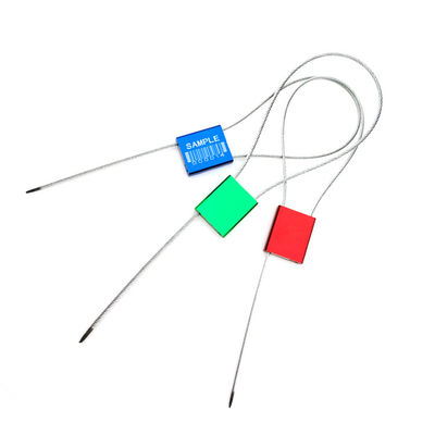 2.0mm Diâmetro Laser Impresso Alumínio Cable de Segurança Container selo de fio para personalizado