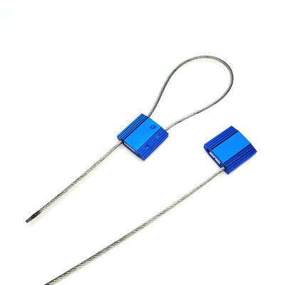 Fecho de cabo de segurança de arame de aço galvanizado de liga de alumínio para área de marcação 26*26 mm