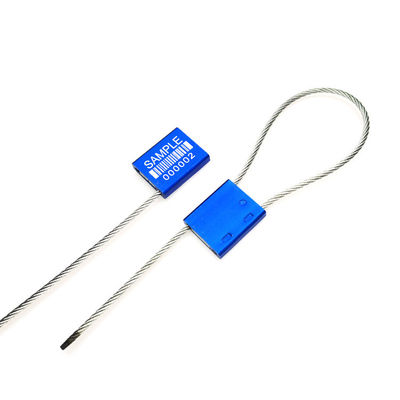 Azul US-CC251 Alumínio Container de vedação à prova de adulteração de segurança de metal Tire vedações apertadas 26*22*6 mm