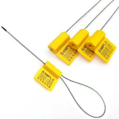 Proteger os cabos com ABS revestido de aço Wire Tag cabo Segurança fechamento selos 1.8mm