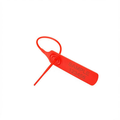 Área de marcação L 38*W 20 mm 200 mm Código de barras Logotipo Numerado Sacos de plástico Selo de segurança para banco