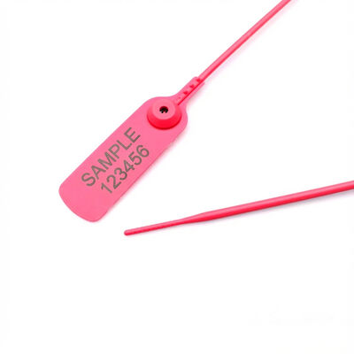 305 mm Pull Tight Plastic Seal Tag para segurança à prova de adulteração 380 N Resistência à tração