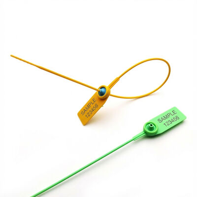 211 N Forças de tração Selo de segurança de plástico à prova de adulteração para transporte de carga