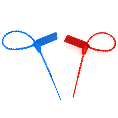 250*19*15,5 mm Roupas Etiqueta de selo de segurança de reboque de plástico para impressão a laser / estampagem a quente