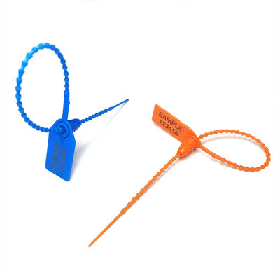 250*19*15,5 mm Roupas Etiqueta de selo de segurança de reboque de plástico para impressão a laser / estampagem a quente