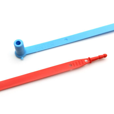 200 mm Anel de plástico laranja de comprimento fixo Container de segurança de uma vez