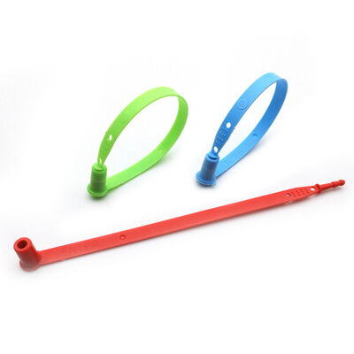 200 mm Anel de plástico laranja de comprimento fixo Container de segurança de uma vez