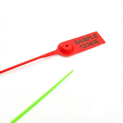 US-PS200C / US-PS350C Série 450mm Pull Tight Lock Impressão a laser Selo de segurança de camião de plástico