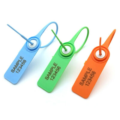 200 mm Sello de plástico apertado para segurança Etiqueta Indicativa Branca e Impressão de Laser/Semental Quente