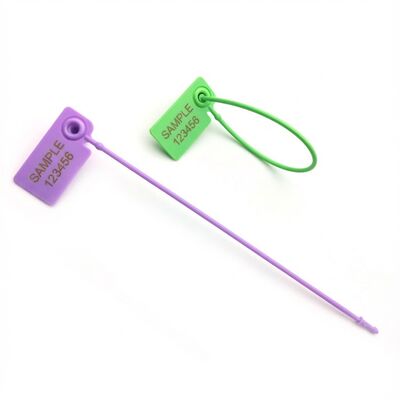 1.70 g / pc ABS US-PS170FL Probabilidade de adulteração de plástico selos de segurança Etiqueta para vestuário roupas sapatos