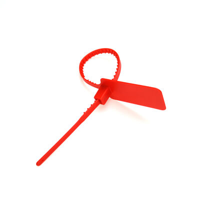 Segurança à prova de adulteração de bandeira grande Selo de plástico para sacos de bagagem Área de marcação L 49,5 * W 30 mm